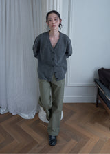Cosy Alpaca Cardigan (Charcoal)