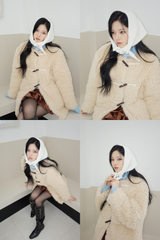 Toggle tteokbokki half-fur coat