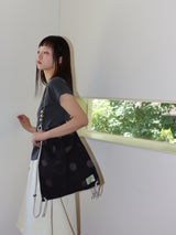 SHELL CAP SLEEVE T (CHARCOAL)