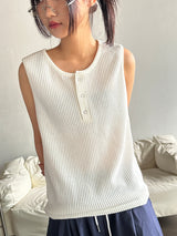 Bertney Ribbed Basic Thick Tank Top 6color
