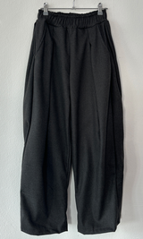 TWO PINTUCK WODE SLACKS LONG PANTS 🩶🖤🤎3COLOLR