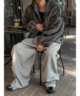 [Unisex] ファー2wayフードジャンパー(4color)