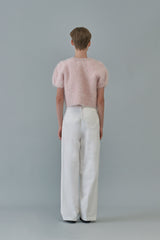  Chino pintuck pants_white