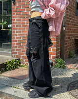 [Planned Product] Arty Damage Washing Wide Denim Pants
