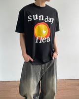 サンデープリントショートスリーブTシャツ