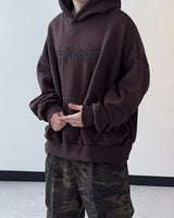 ケーブルペイントオーバーフーディ