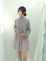 Shirring Flared Dress