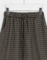 Kalmo Frill Check Banding Midi Skirt