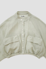 Sheer wide jumper, Light khaki