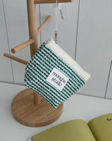 ジッパーポーチ - Summer tweed (green-L)