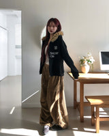 メルティリベットコーデュロイワイドパンツ