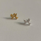 (silver925) Lovely ribbon piercing type2 *silver