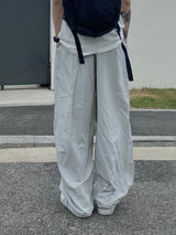 Rebel Silver String Nylon Balloon Pants 2C