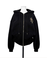connect patch napping mens hoodie zip
