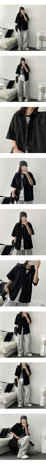 Rinel ラグアンド半袖Tシャツ