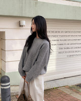 Agel wool round knit