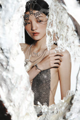 SIMPLE MELTING NECKLACE SILVER925