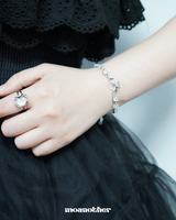 Oriental Cubic Round Square Open Ring