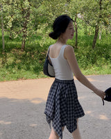Timo checkered mini skirt (with underpants)