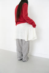knit wool flare skirt(3colors)