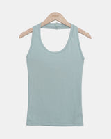 Uzel Halter Neck Slim Sleeveless Top