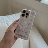 [Mademoment] vintage heart bear acrylic smart tok
