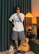 [ VirStyle Original ] INKKI Canvas Carpenter Shorts 4COLOR