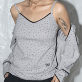 Lace Star Basic Sleeveless (Gray) F25QB094