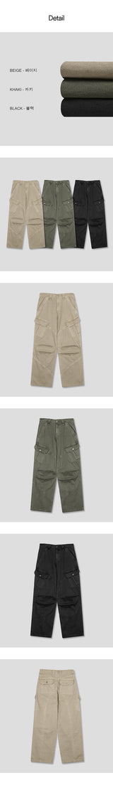 [UNISEX] ダイイングウォッシングカーゴパンツ (3color)