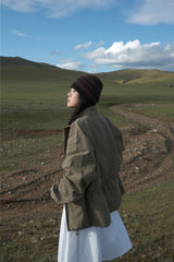 Regular half-neck night jacket (3color)
