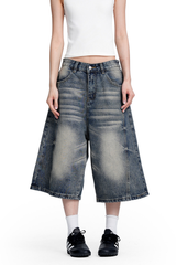 Clean Fit Denim Shorts