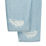 25SS デストロイデニムバドパンツ ライトブルー
