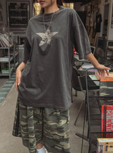 Vintage Star Pigment Short-Sleeved T-shirt