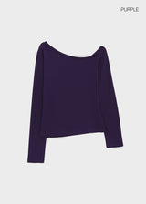 [MADE] Lunelli One-Shoulder Long Sleeve Tee