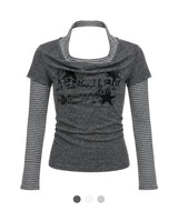 Roxy Layered Halter Graphic Tee