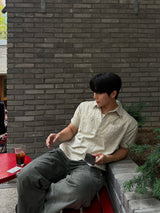 Down pigment dining cargo pants