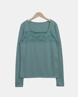 Ea Lace Long Sleeve T-Shirt