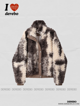 Urban Safari Quilting Wool High Neck Zip-Up