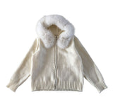 Blooming knit jacket