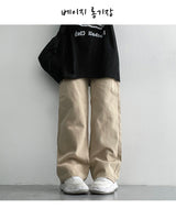 [3-tier length] [S–2XL] ドゥワタンタンコットンワイドカーゴパンツ (5 colors)