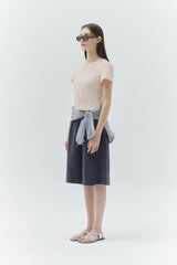 KIRSH PLAIN SLIM FIT T-SHIRT - IVORY