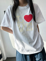 アロー ハート タトゥー グラフィックTシャツ 4カラー