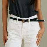 BL018 Setup Western Unisex Leather Belt 18 mm (2 Colors)