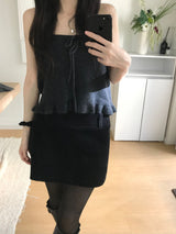 Seirin frill knit top (2 colors)
