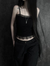 gloy lace sleeveless (2color)