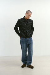 Linen Engineered Jacket (Black)