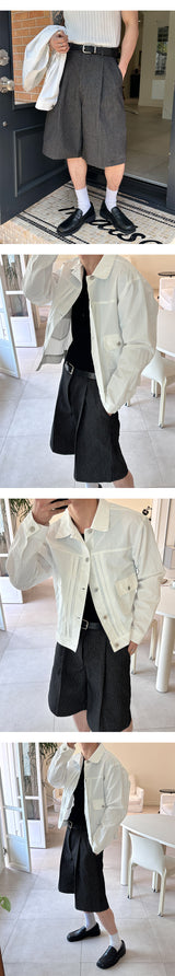 [S/S] Tin nylon crop jacket(3color)