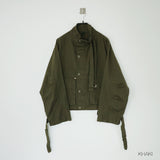 buckle neck field jacket