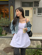 [MADE]ドットプリーツロングブーツカットパンツ