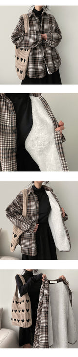 Aaron Wool Lining Checkered Shirt
